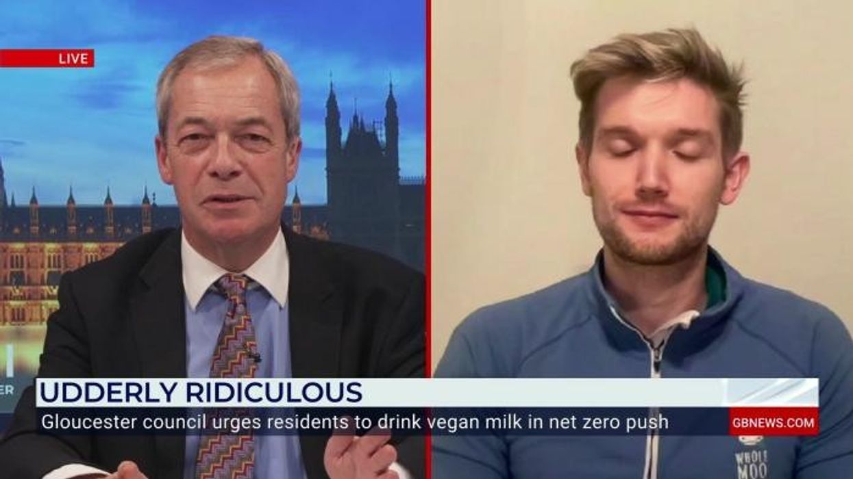 Farage blasts 'nonsense' net zero push to 'swap cow's milk' as council issues grovelling apology - 'We didn't mean to cause offence'