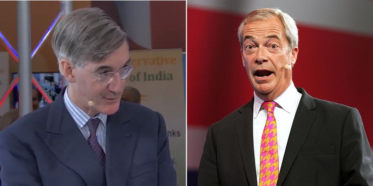 NextImg:Nigel Farage backed by Rees-Mogg as he scolds Tory leadership hopefuls over Reform row