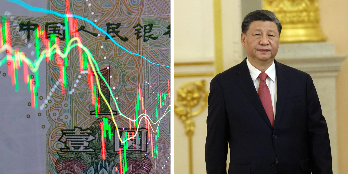 NextImg:China's economic crisis gets WORSE as stocks hit five-year low