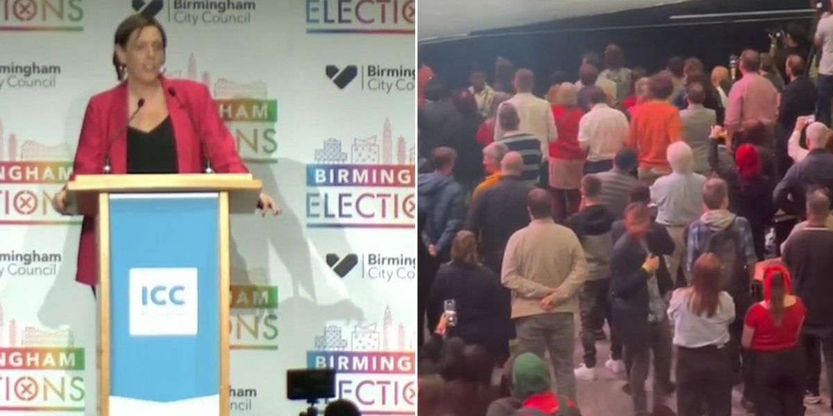 NextImg:Jess Phillips interrupted by pro-Palestine protesters as Labour MP is re-elected: 'Throw them out!'