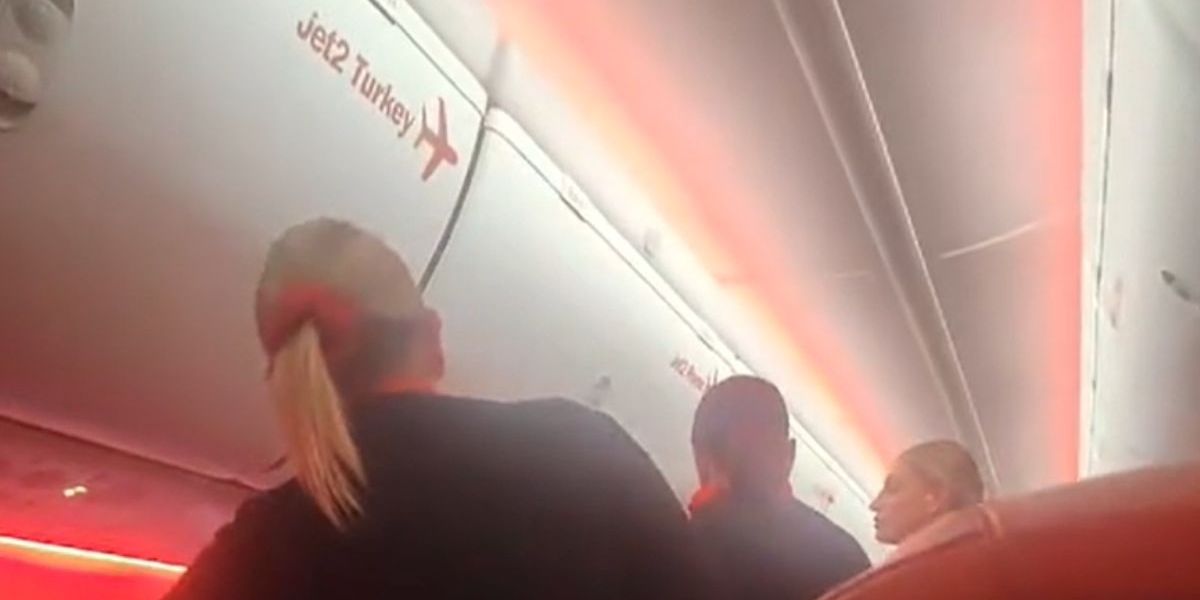 NextImg:Jet2 chaos as 'drunk passenger' shouting about the 'Lord Jesus' had to be 'held down'