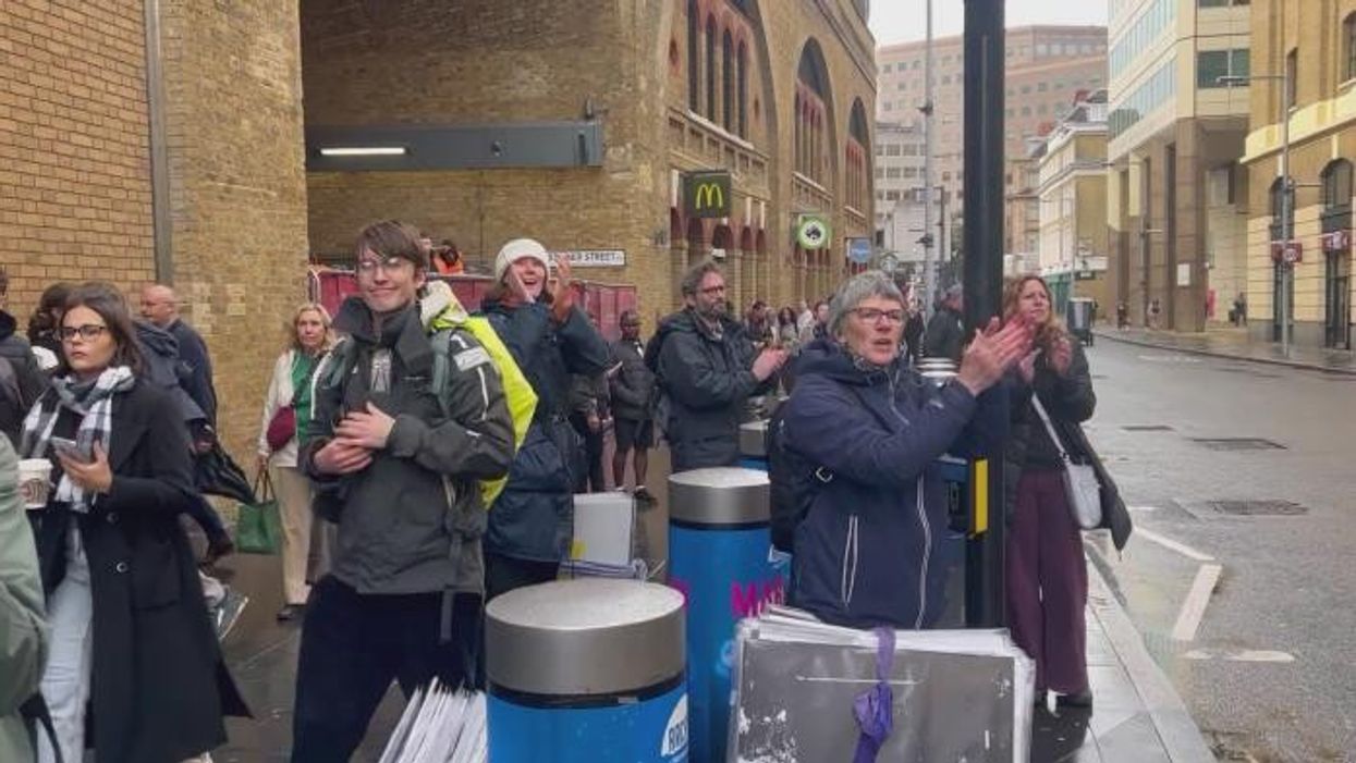 Watch as Just Stop Oil eco-zealots line London streets to serenade jailed activists