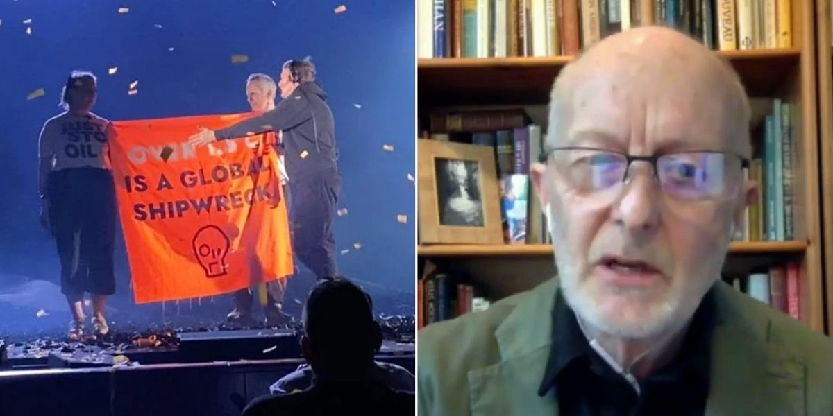 NextImg:Just Stop Oil latest protest defended by spokesman as GB News host told to 'GROW UP': 'This is urgent!'