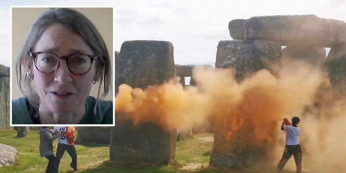 NextImg:Just Stop Oil bafflingly defend Stonehenge stunt: ‘The paint will be washed off easily’