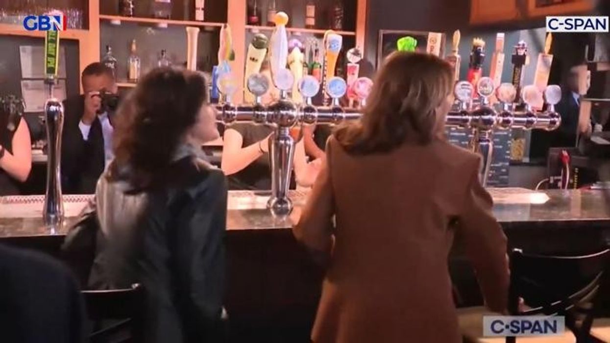 'I didn't realise!' Kamala Harris blurts out 's**t' in 'cringeworthy' hot mic blunder