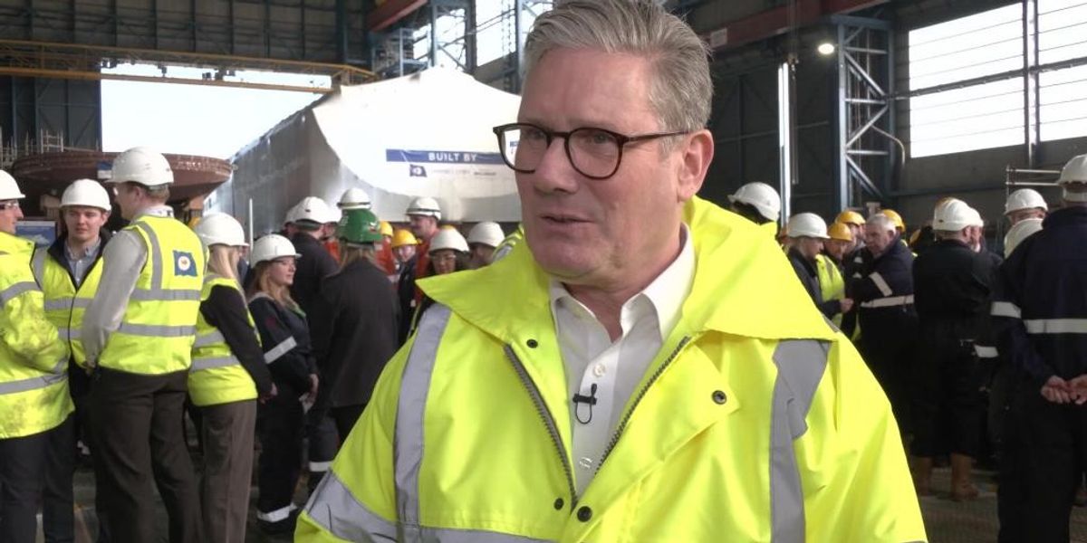 NextImg:Keir Starmer hails 'British jobs for British workers' in defence boost as he keeps calm and carries on despite European security alarm