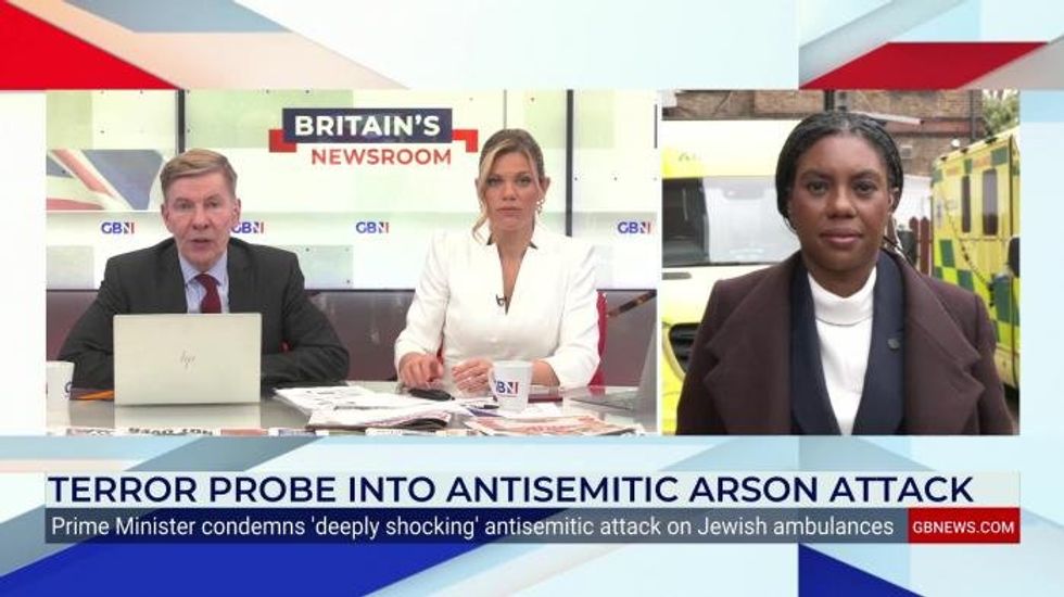 Kemi Badenoch offers to 'help' Keir Starmer proscribe the IRGC after 'absolutely disgusting' antisemitic arson attack