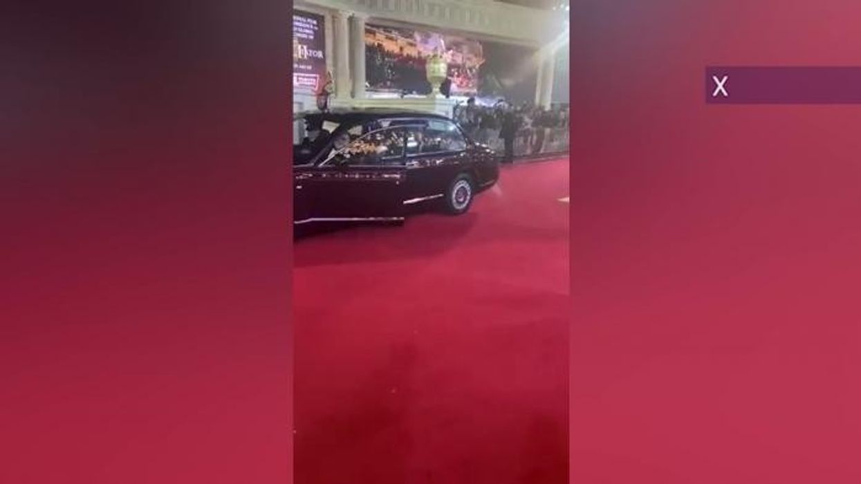 King Charles looks dapper at Gladiator II premiere as Queen Camilla stays home