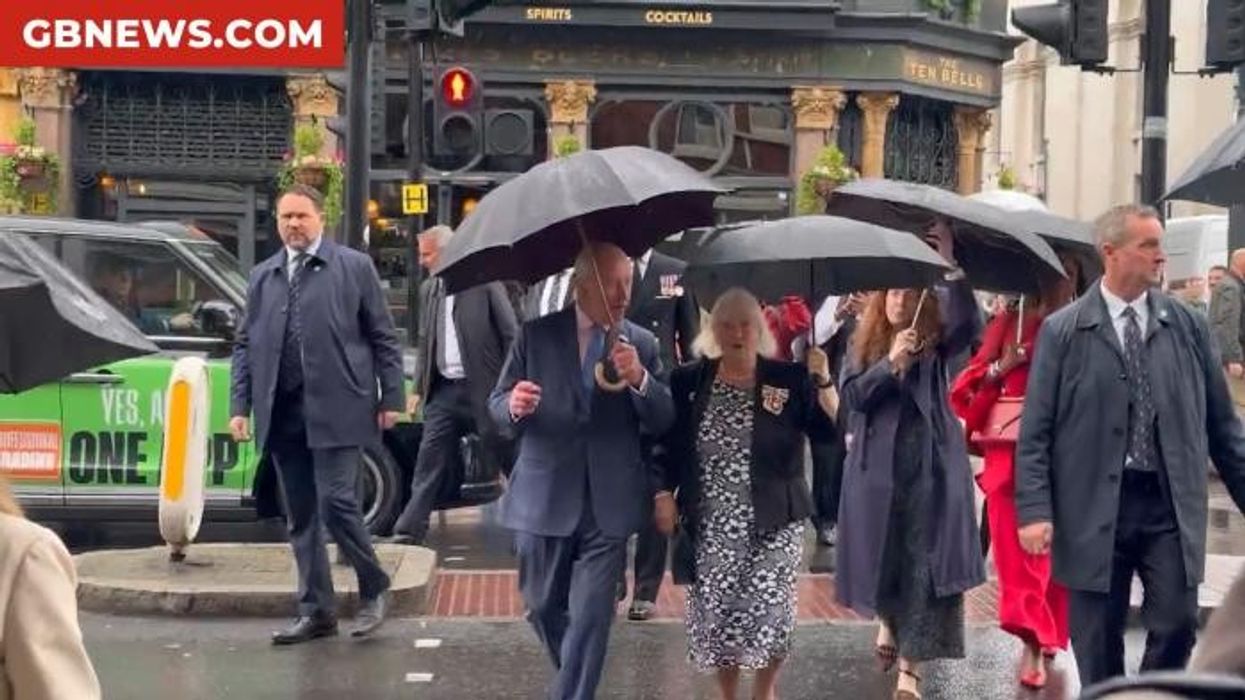 King leaves onlookers stunned after taking stroll down busy London street to shopping market