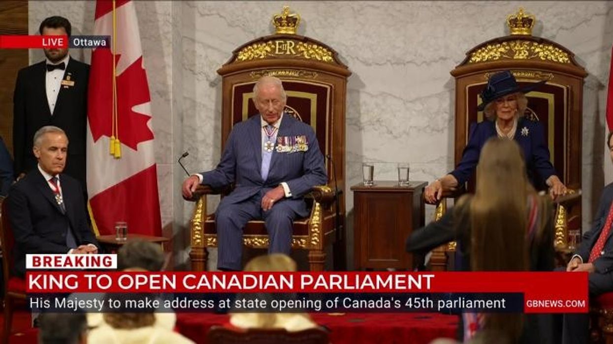 King addresses 'anxious Canadians' as monarch appears to reference Donald Trump threat