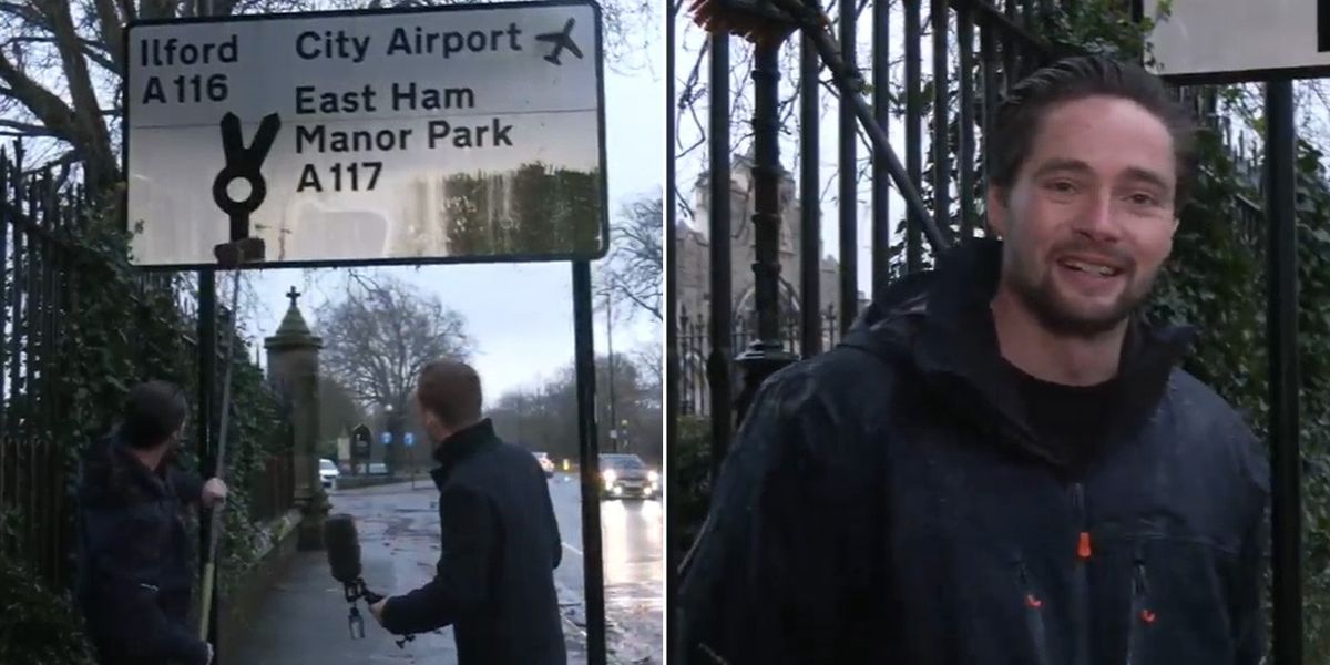 NextImg:Dirty UK road signs cleaned by viral TikTok sensation who vows to 'give back to the community'