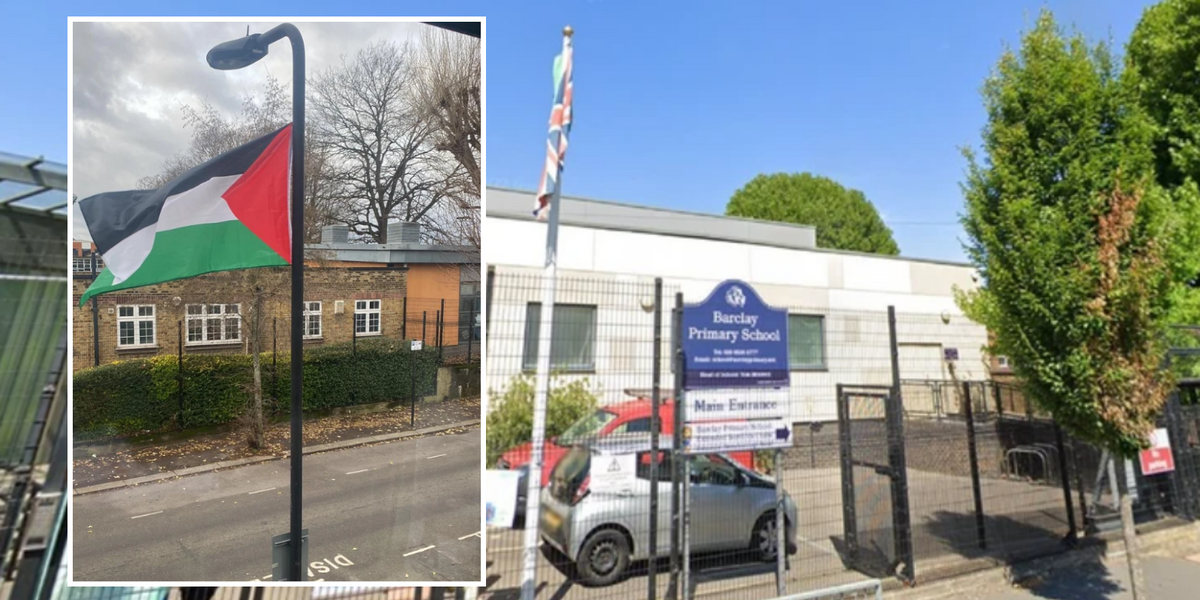 NextImg:London primary school set to CLOSE as Palestine flag row sparks 'arson and bomb threats'