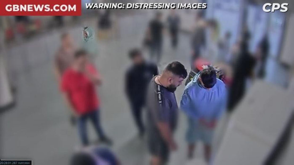 Manchester Airport: CCTV shows moment police officer's nose is broken during alleged assault