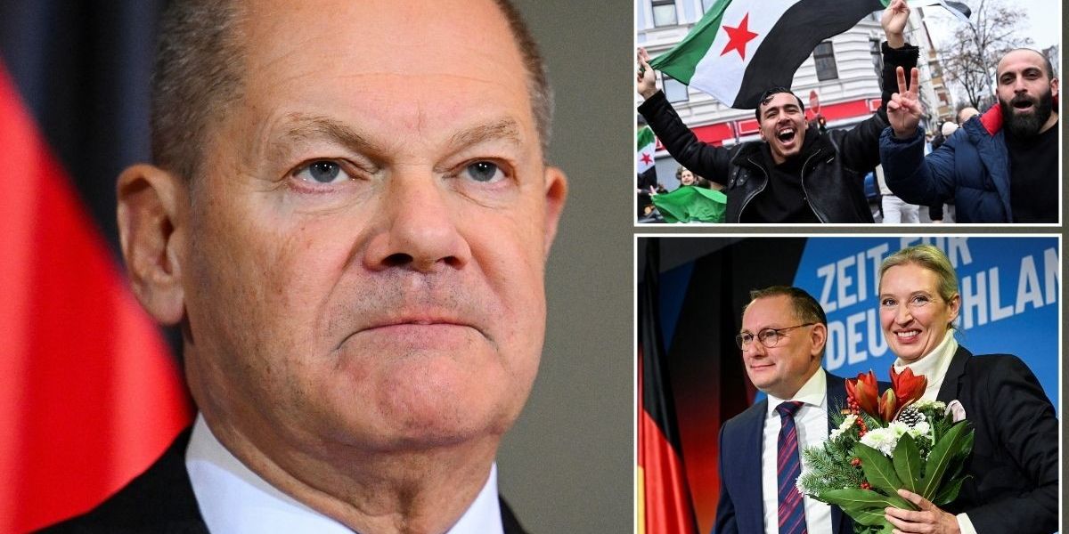 NextImg:Germany halts Syrian asylum proceedings as Scholz desperately attempts to avoid surge of hard-right