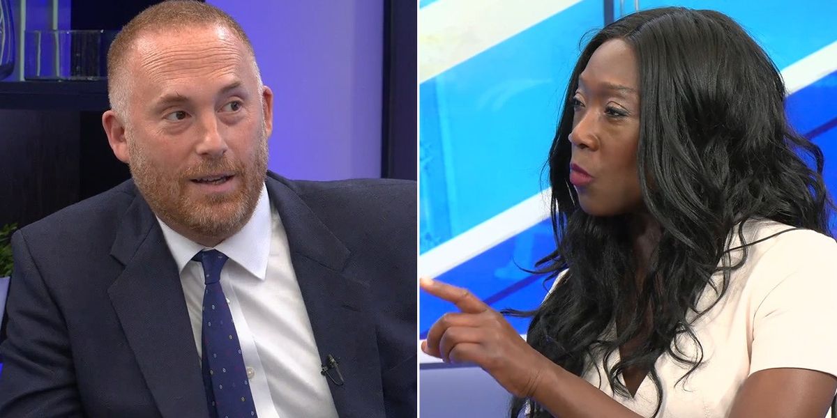 NextImg:Nana Akua takes on Matthew Stadlen in pro-Palestine row as he admits antisemitism ’is inevitable’ at marches