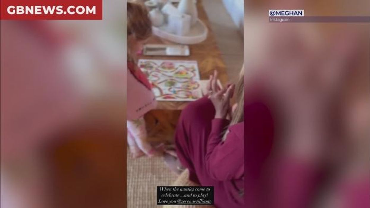 Princess Lilibet pictured playing sweet game with 'auntie' Serena Williams as Meghan shares update