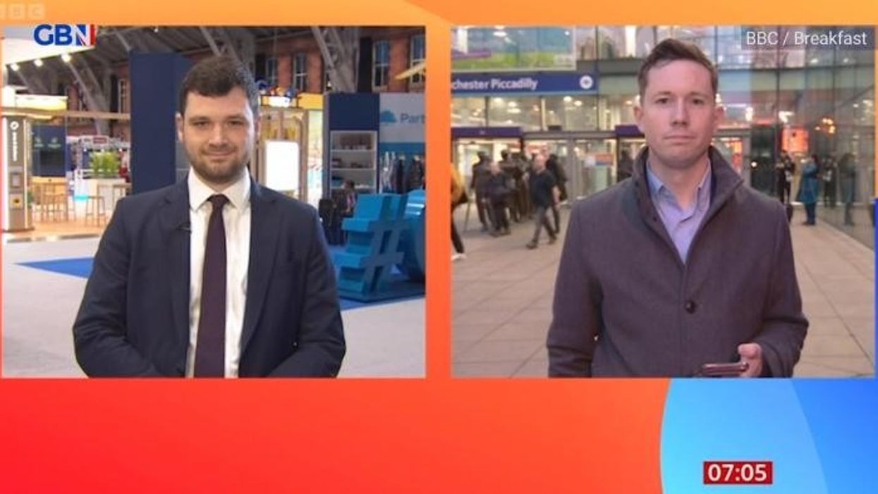 BBC reporter red-faced as furious heckler yells 'scrap the licence fee!' in hijacked report