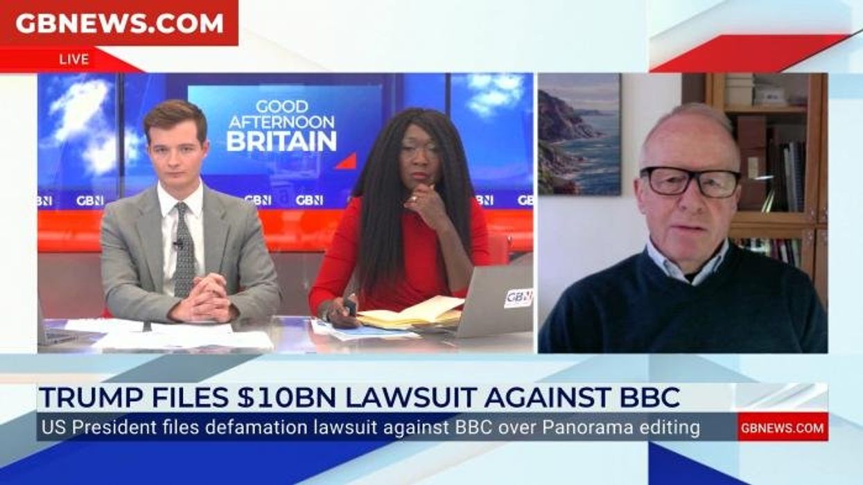 Donald Trump sparks fiery GB News row as ex-BBC editor hits out at President over lawsuit: 'Stick to what was said!'