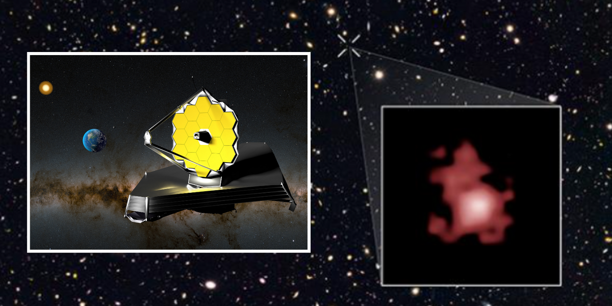 NextImg:Oldest ever black hole discovered and scientists think it may be eating up a galaxy unusually rapid pace