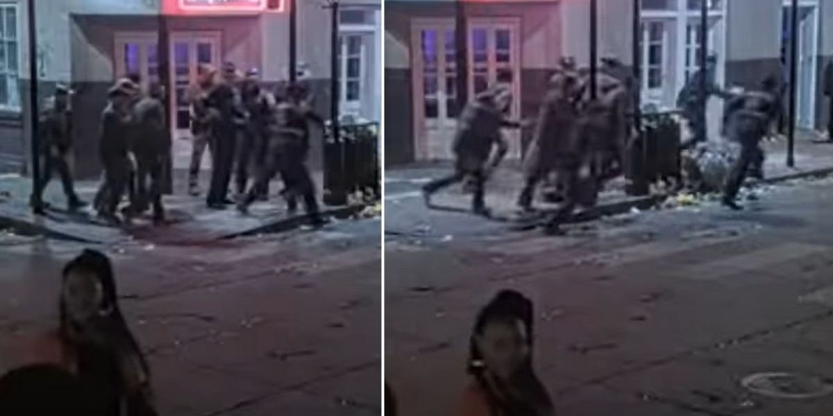 NextImg:Dramatic footage shows moment police officers rushed towards New Orleans killer after 15 die in truck 'terror' attack