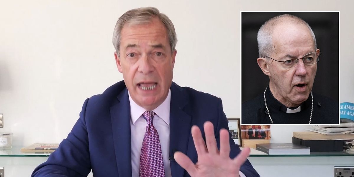 NextImg:Nigel Farage tells ‘complete disaster’ Justin Welby to QUIT over church abuse scandal: ‘Welby, be gone!’