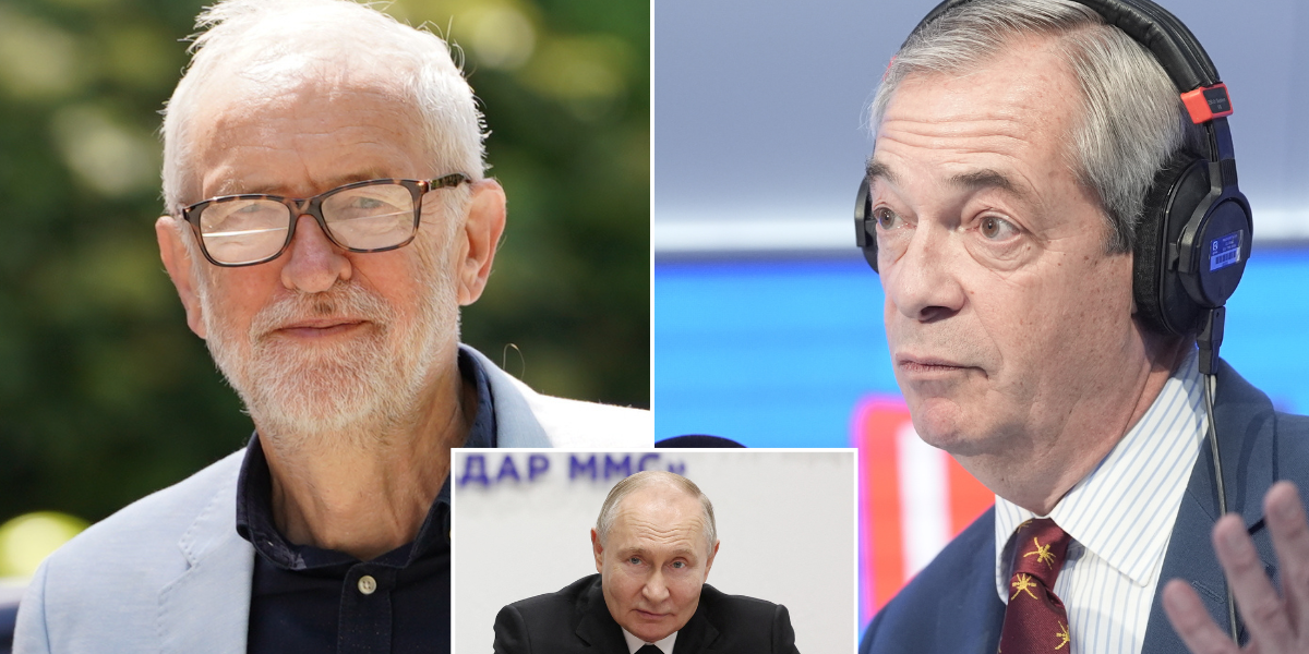 NextImg:Tories compare Nigel Farage to JEREMY CORBYN over 'troubling' Russia-Ukraine remarks