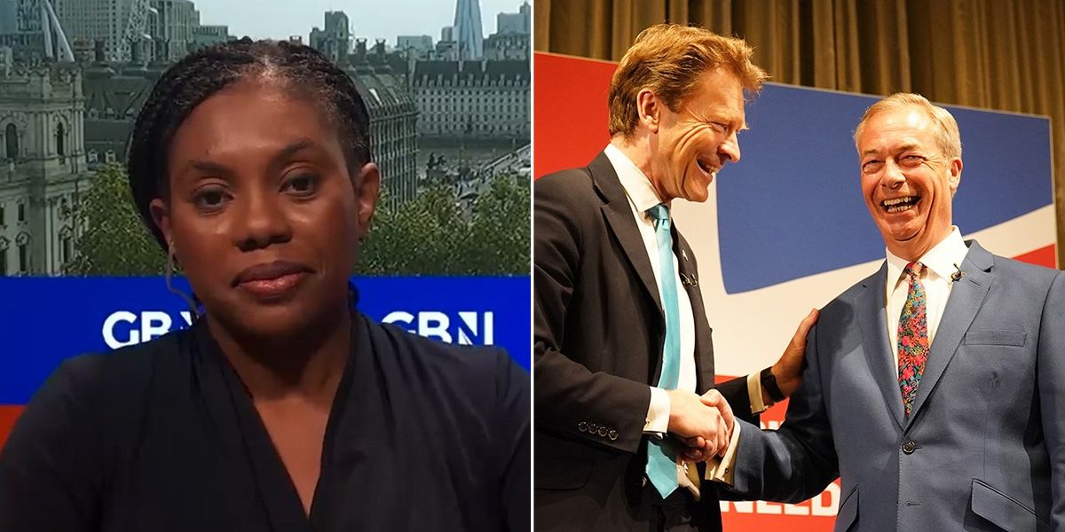 NextImg:Nigel Farage issued warning by Badenoch ahead of 'emergency election announcement': 'He wants to destroy the Tories!'