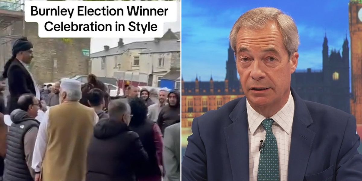NextImg:Nigel Farage highlights video of Burnley 2024 after election and asks 'is this the country we want?'