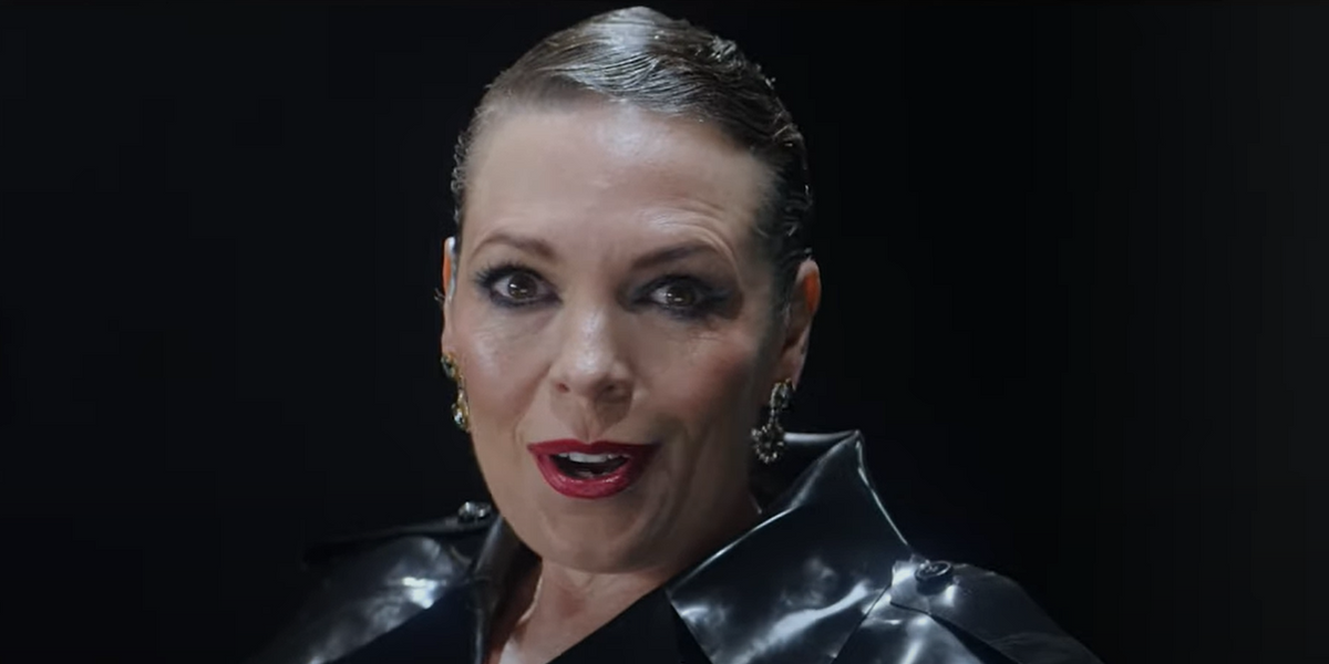 NextImg:Olivia Colman slammed for attack on pension funds as she dons latex ensemble in bizarre anti-oil eco advert