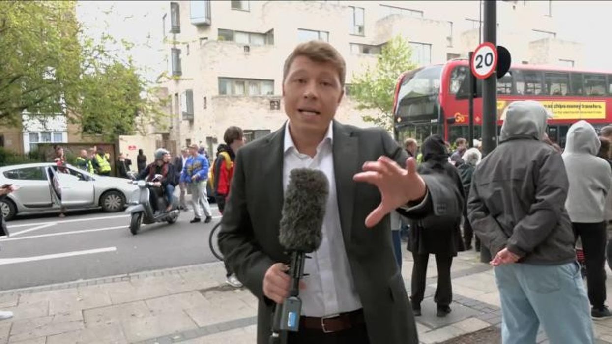 WATCH: Furious far-left mob attack cameraman screaming F**k GB News
