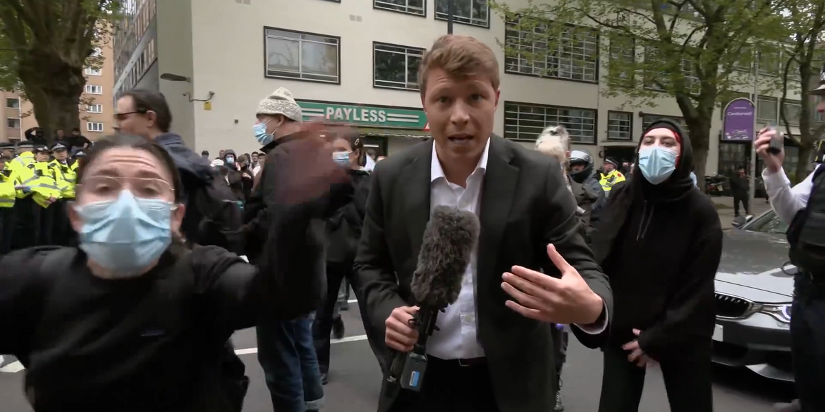 NextImg:Furious far-left mob screaming 'F**K GB News' shows why People's Channel needs YOUR support