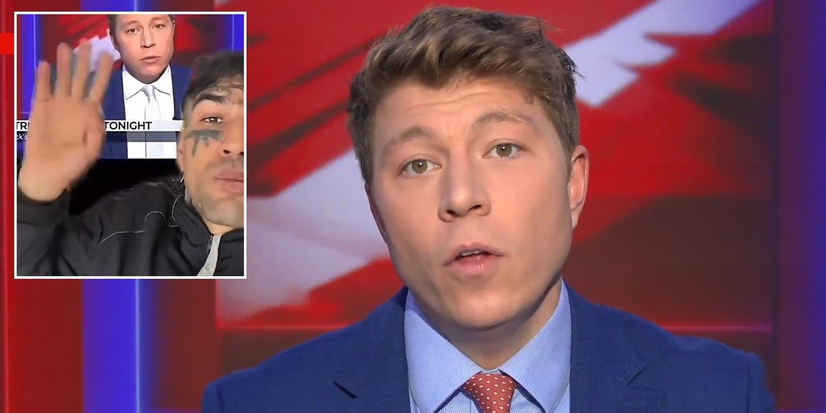 NextImg:Patrick Christys makes DIRECT offer to migrant threatening him and Nigel Farage: 'Meet me in person!'