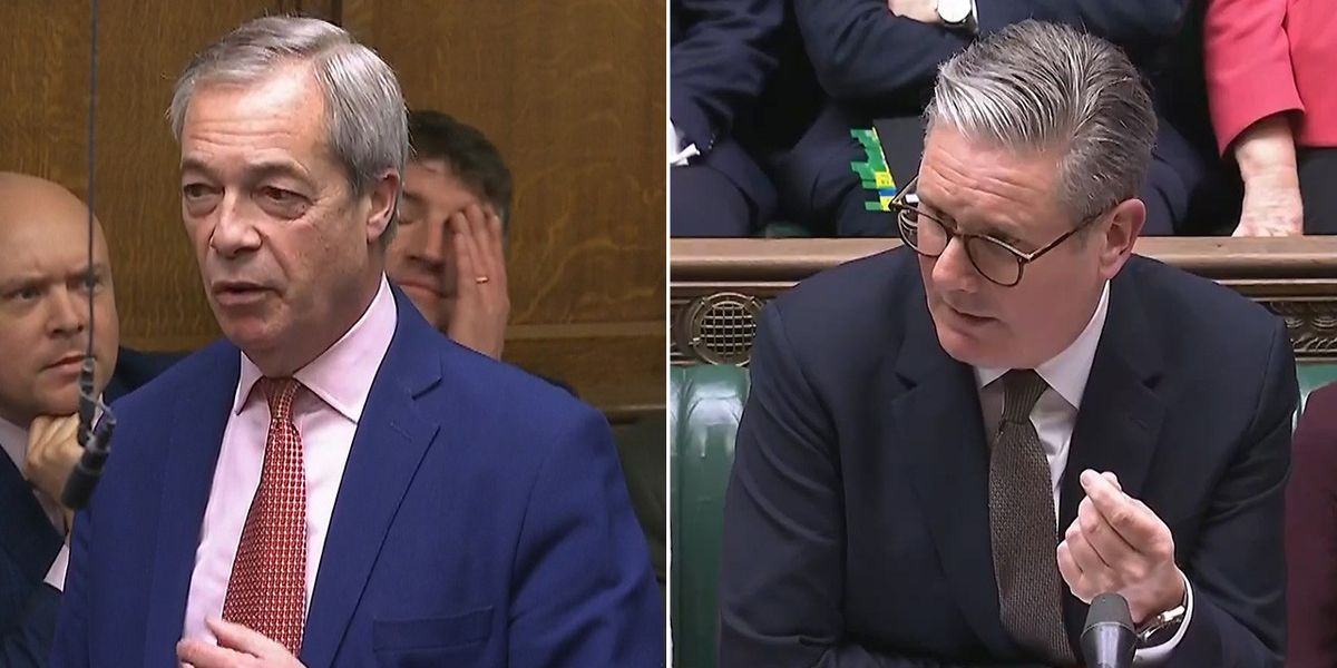 NextImg:Reform UK posing 'genuine threat' to Labour after Keir Starmer's PMQs jibe at Nigel Farage