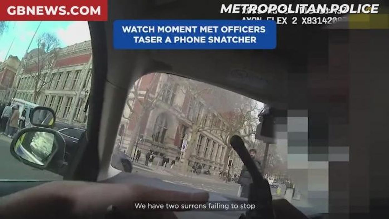 WATCH: Metropolitan Police officers taser violent phone snatchers in high-speed chase