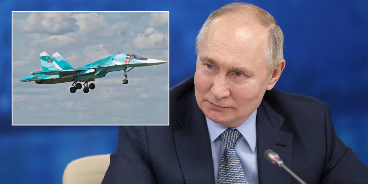 NextImg:Vladimir Putin loses £40 MILLION bomber plane in blast as total aircraft losses hits 332