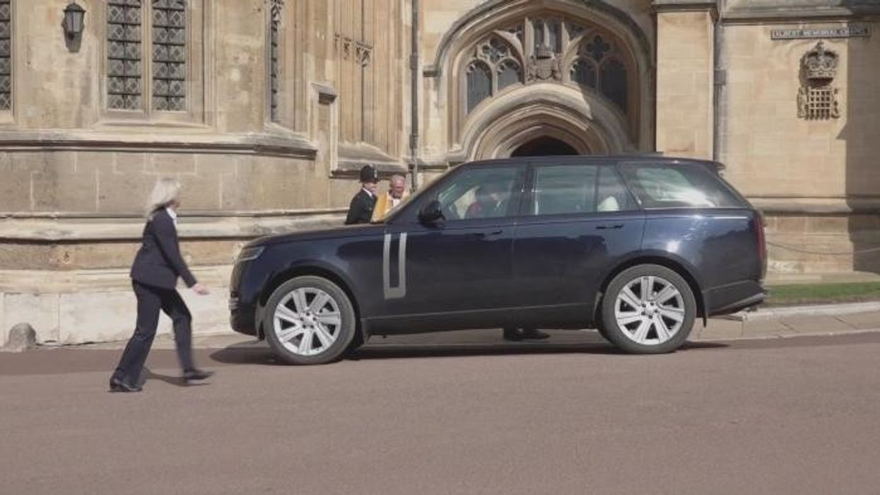 Prince Andrew and Fergie make surprise Easter appearance as Duke of York rushes inside chapel