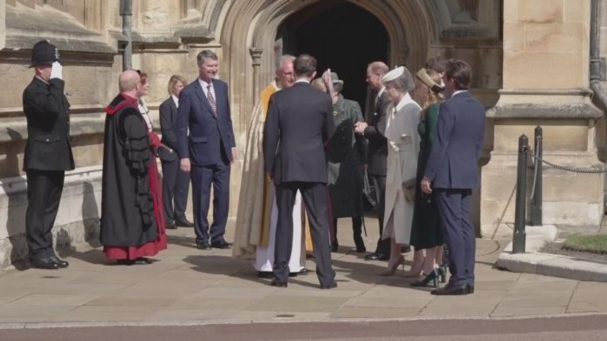 Princess Beatrice and Princess Eugenie curtsy to King Charles amid his feud with Prince Andrew
