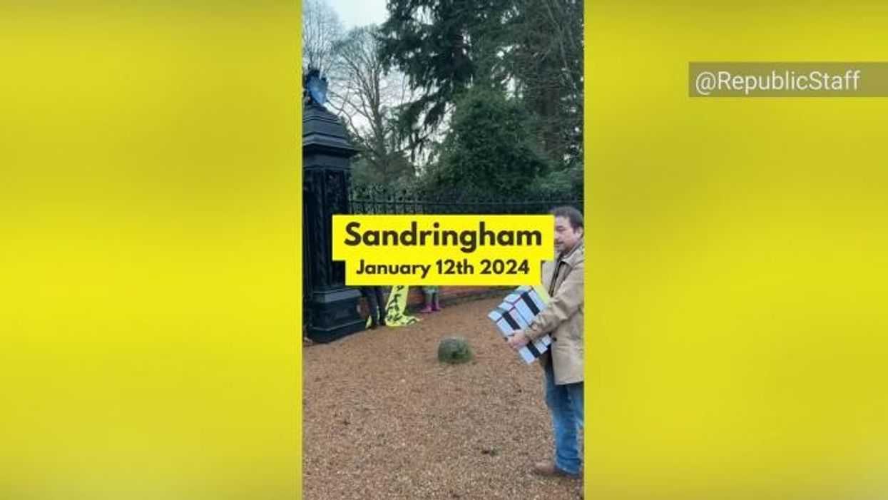 Anti-monarchy group play cruel trick on King Charles as they deliver Prince Andrew files to his doorstep