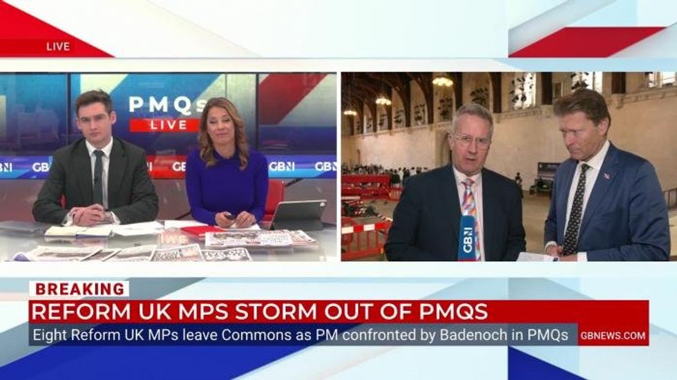 'We're furious! It's ridiculous!' Richard Tice takes aim at Keir Starmer after Reform MPs walk out of PMQs