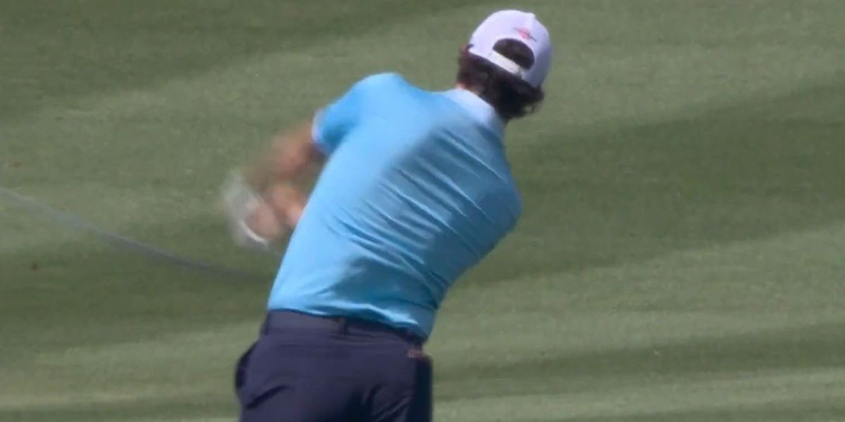 NextImg:Players Championship star suffers meltdown and launches club into water to the delight of fans