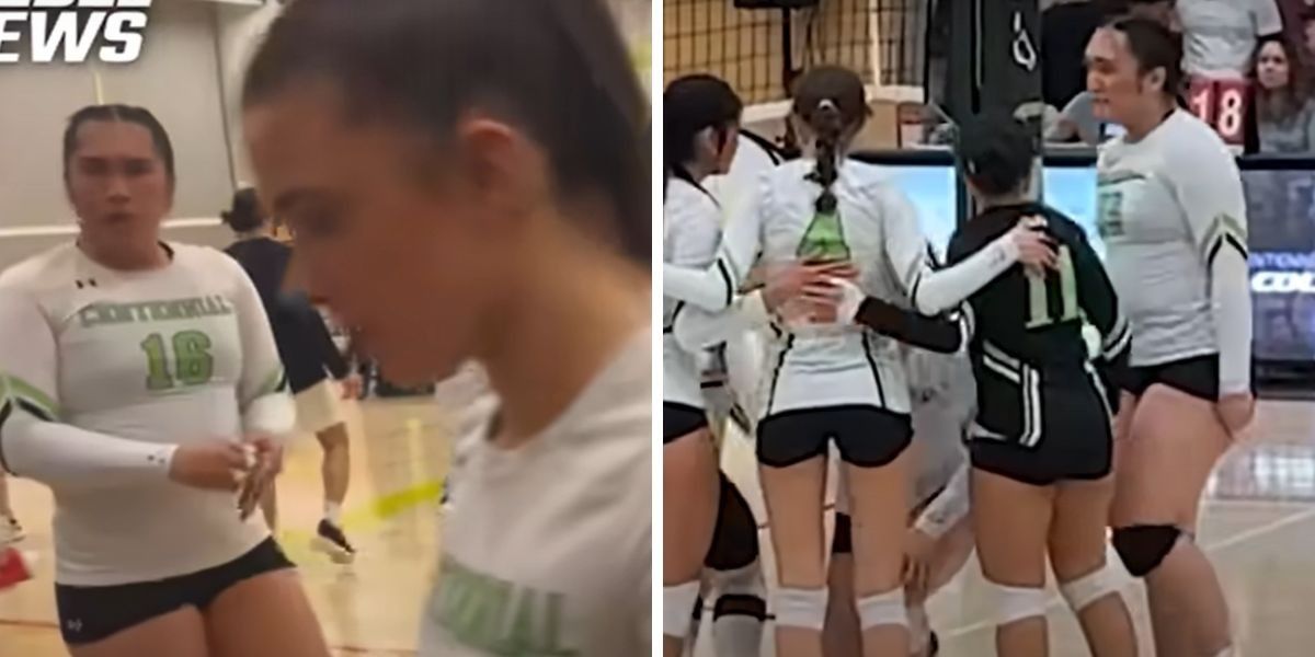 NextImg:Trans volleyball players 'take over and dominate college game' as biological women miss out and row kicks off