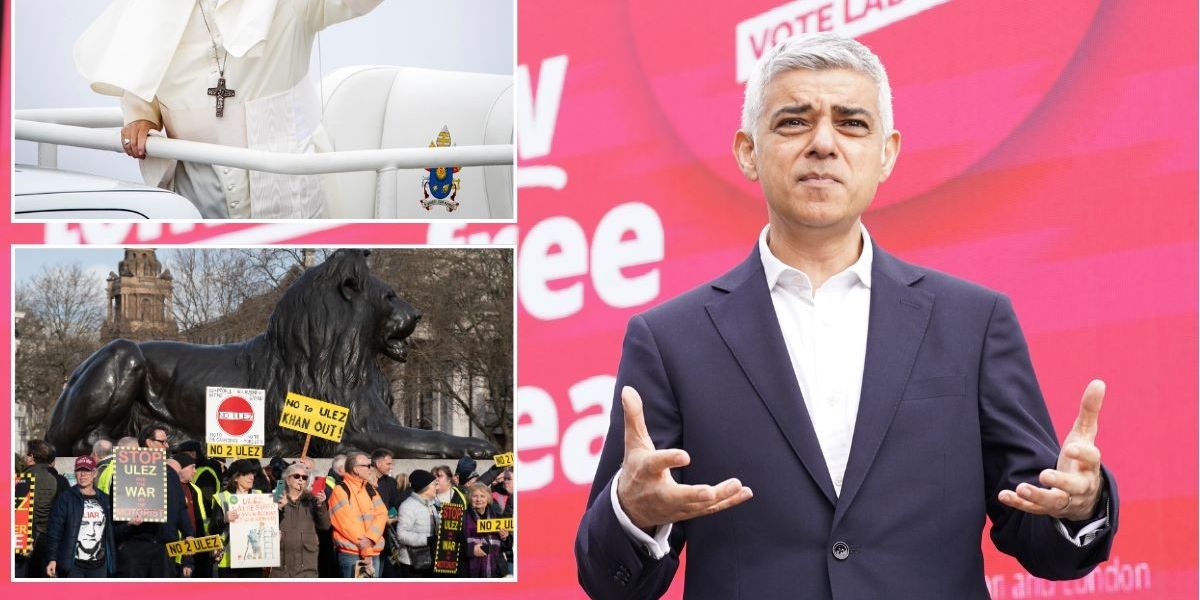 NextImg:Ulez to be discussed by Sadiq Khan with the Pope in behind closed doors meeting