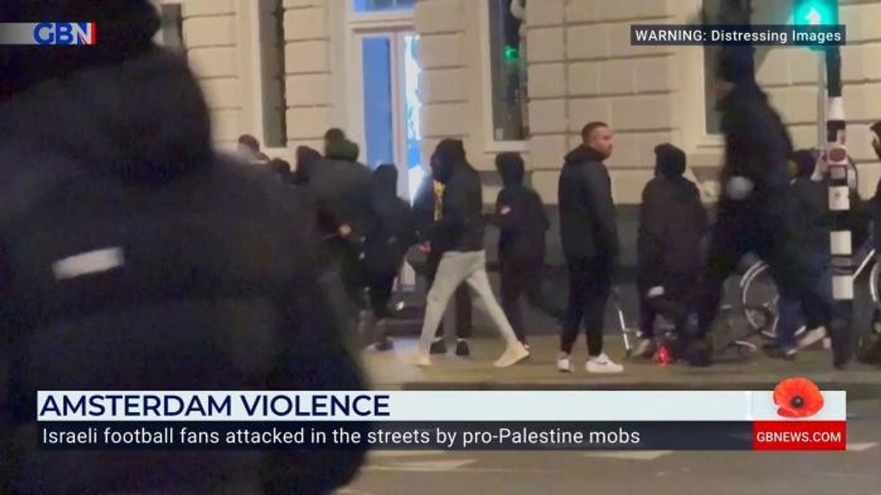 'Utterly offensive!' Anti-Israel protesters unveil 'genocide' banner outside Parliament