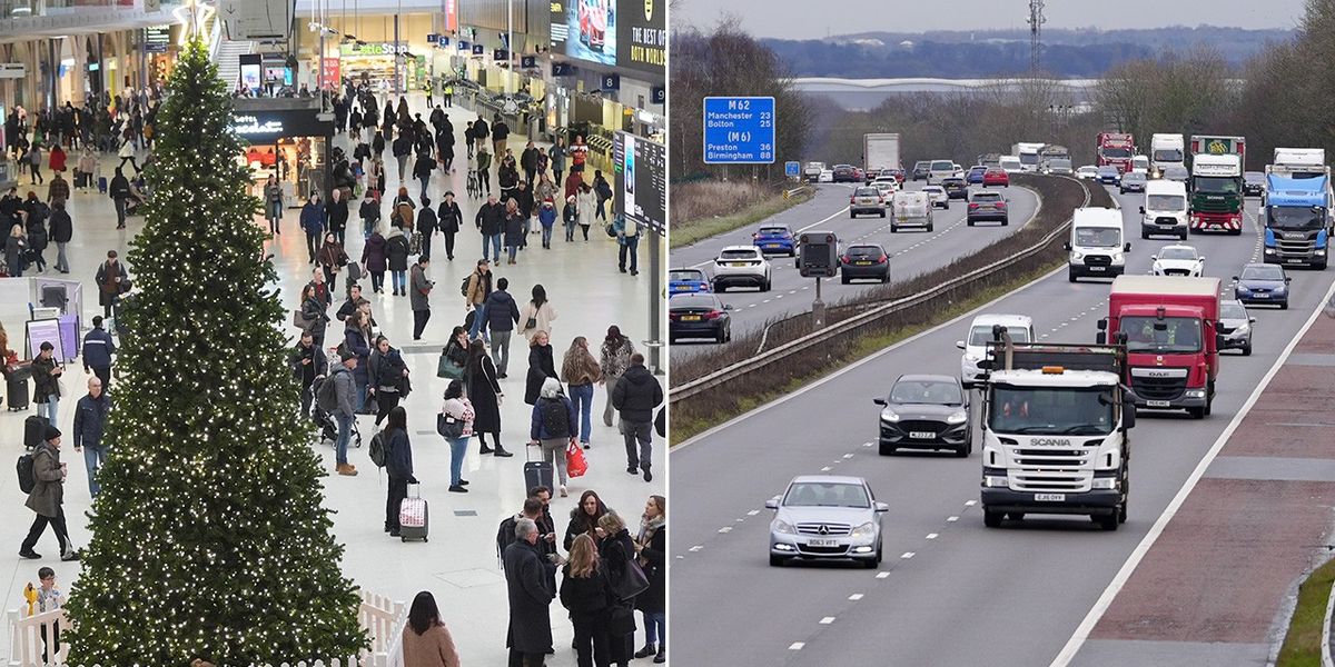 NextImg:Christmas travel: Britons issued 'painful' warning as major services face disruption