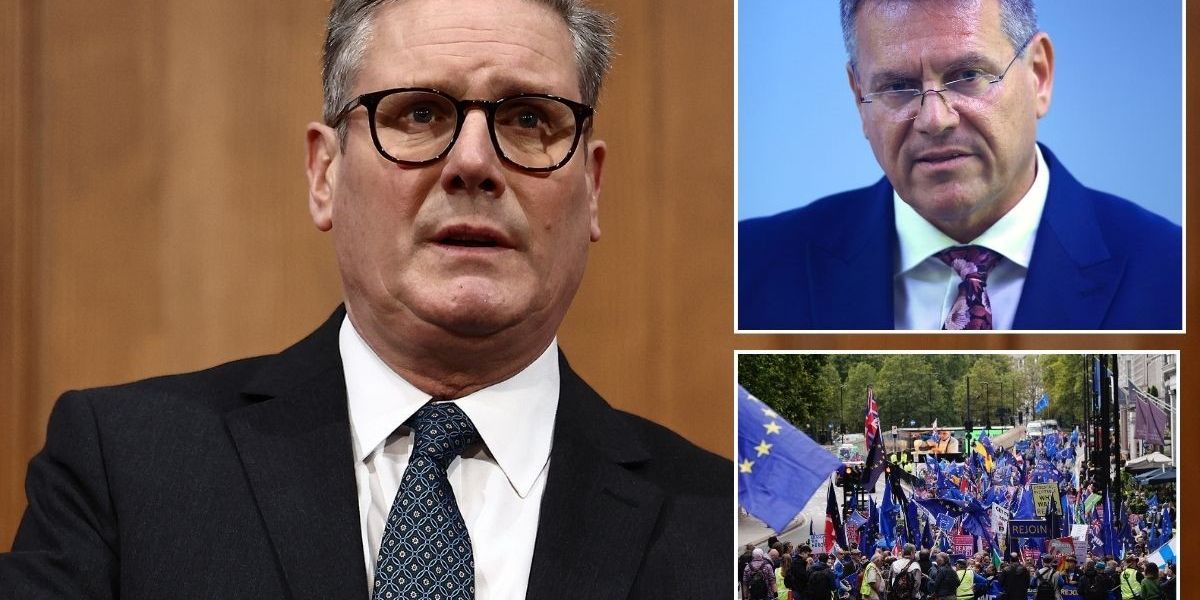 NextImg:Starmer ‘bending knee’ to Brussels as EU looks to undo Brexit with ‘disgraceful’ Customs Union deal