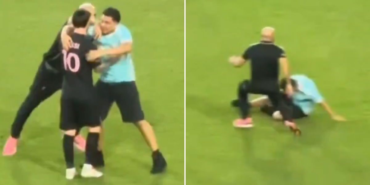 NextImg:Lionel Messi's bodyguard 'finally defeated' as fan gets to football legend in Inter Miami win