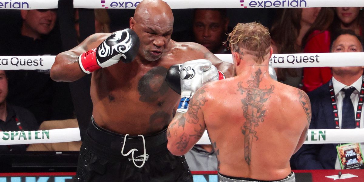 NextImg:Mike Tyson receives £100,000 offer after losing Jake Paul boxing fight