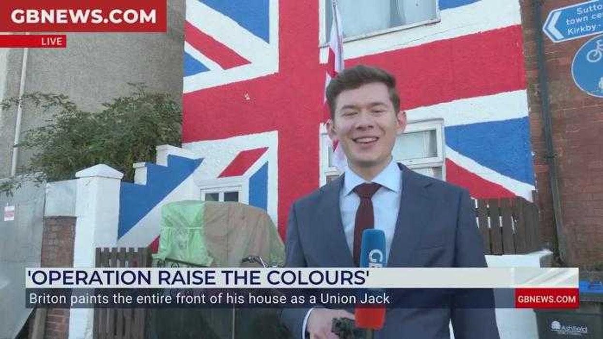 Patriotic Briton vows to keep display 'as long as possible' after painting his HOUSE as Union flag: 'I'll drag my feet!'