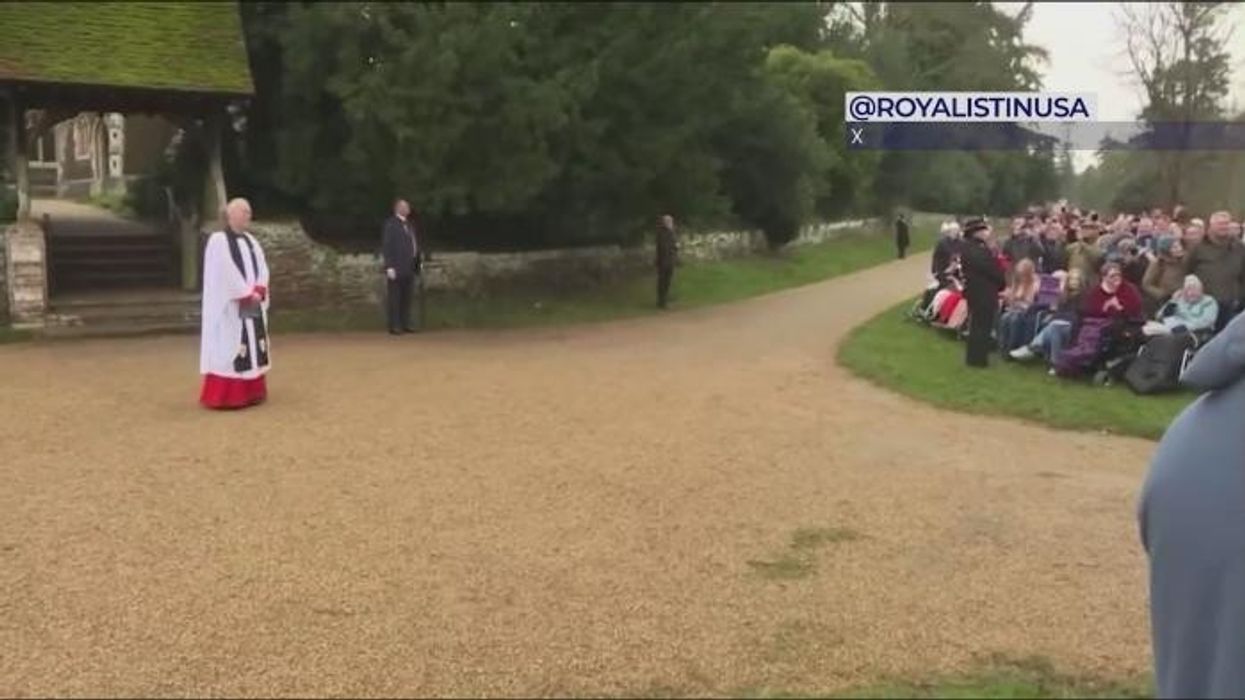 Dara Huang celebrates with Wolfie as Edoardo and Princess Beatrice appear to miss party