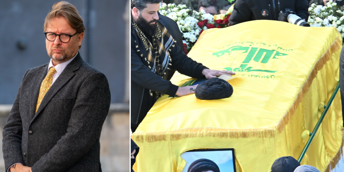 NextImg:British professor who was sacked for 'intimidating' Jewish students DETAINED after attending Hezbollah leaders' funeral